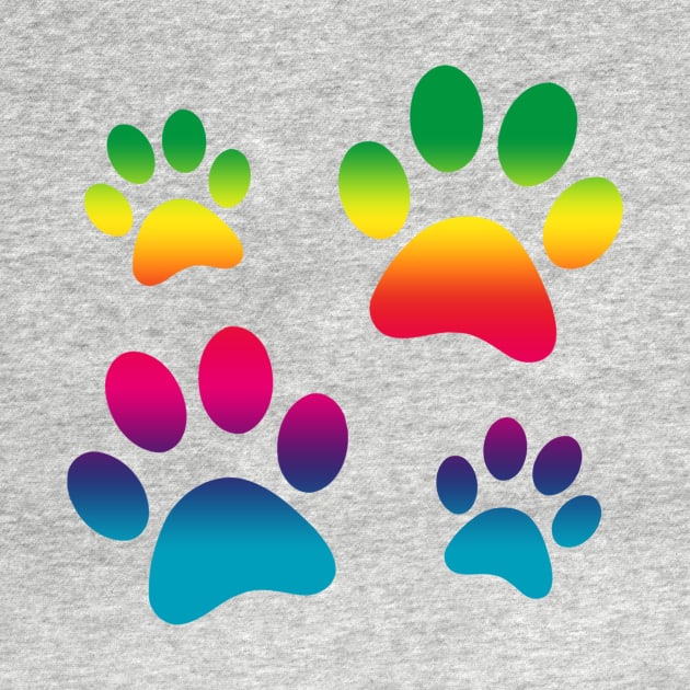 Cute Dog Gifts with Dog Pawprint Stencil by 3QuartersToday